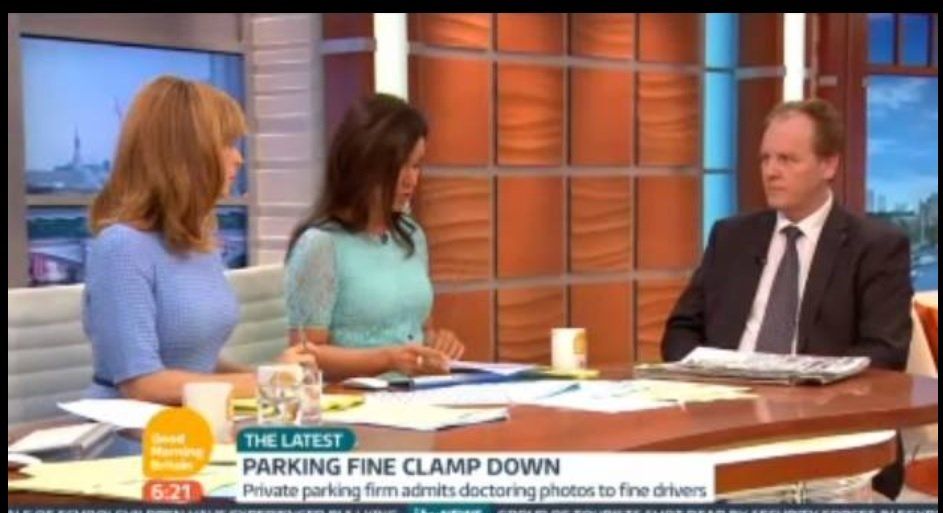 Tony Taylor of fight your parking ticket on ITV's Good Morning