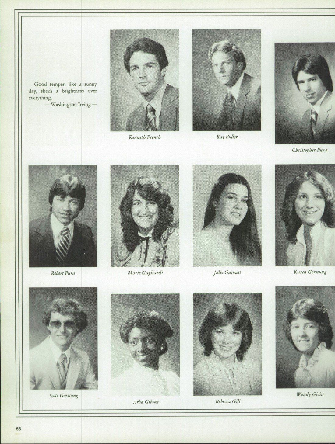 A black and white photo of a group of people