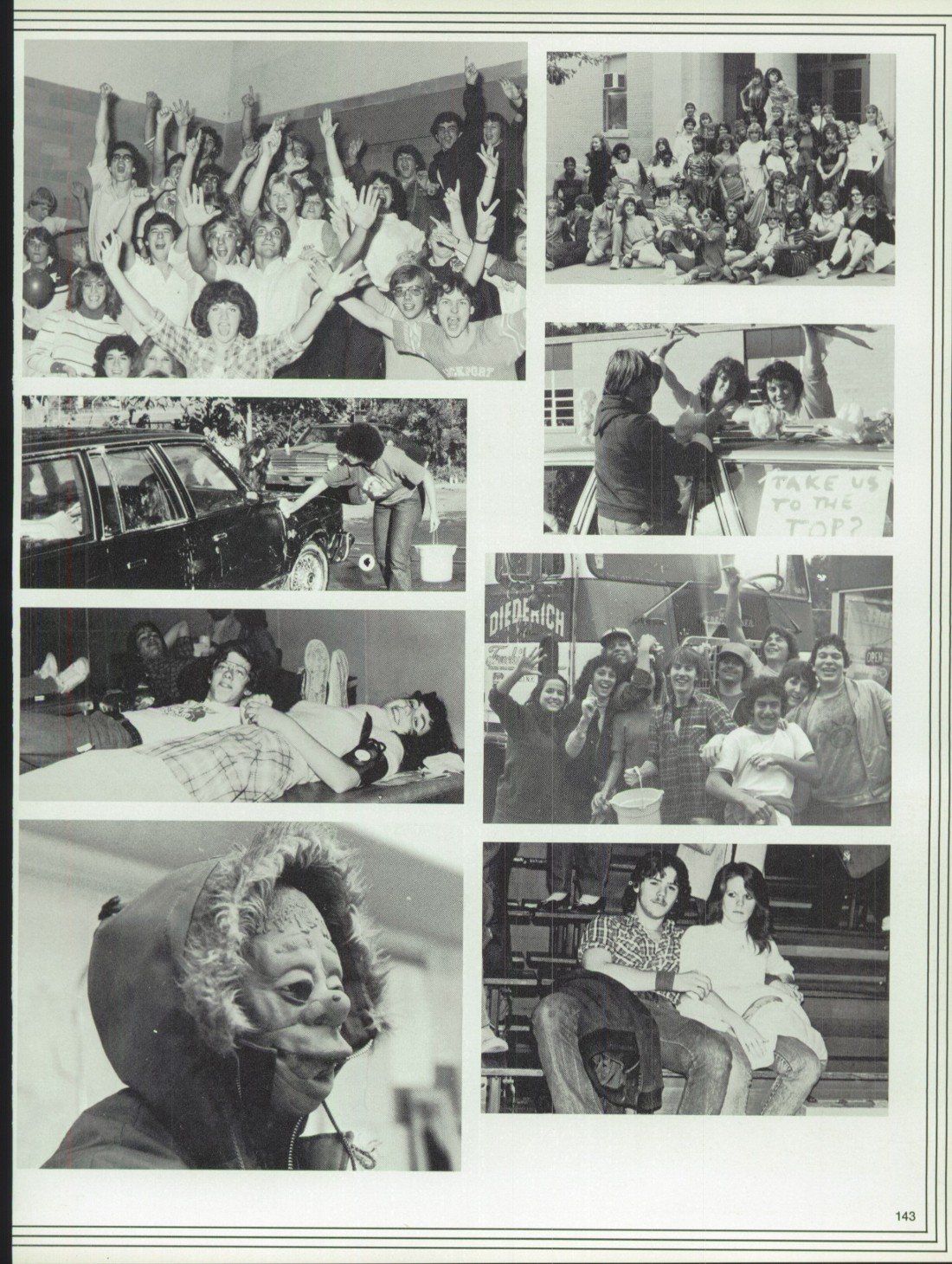 A collage of black and white photos of people