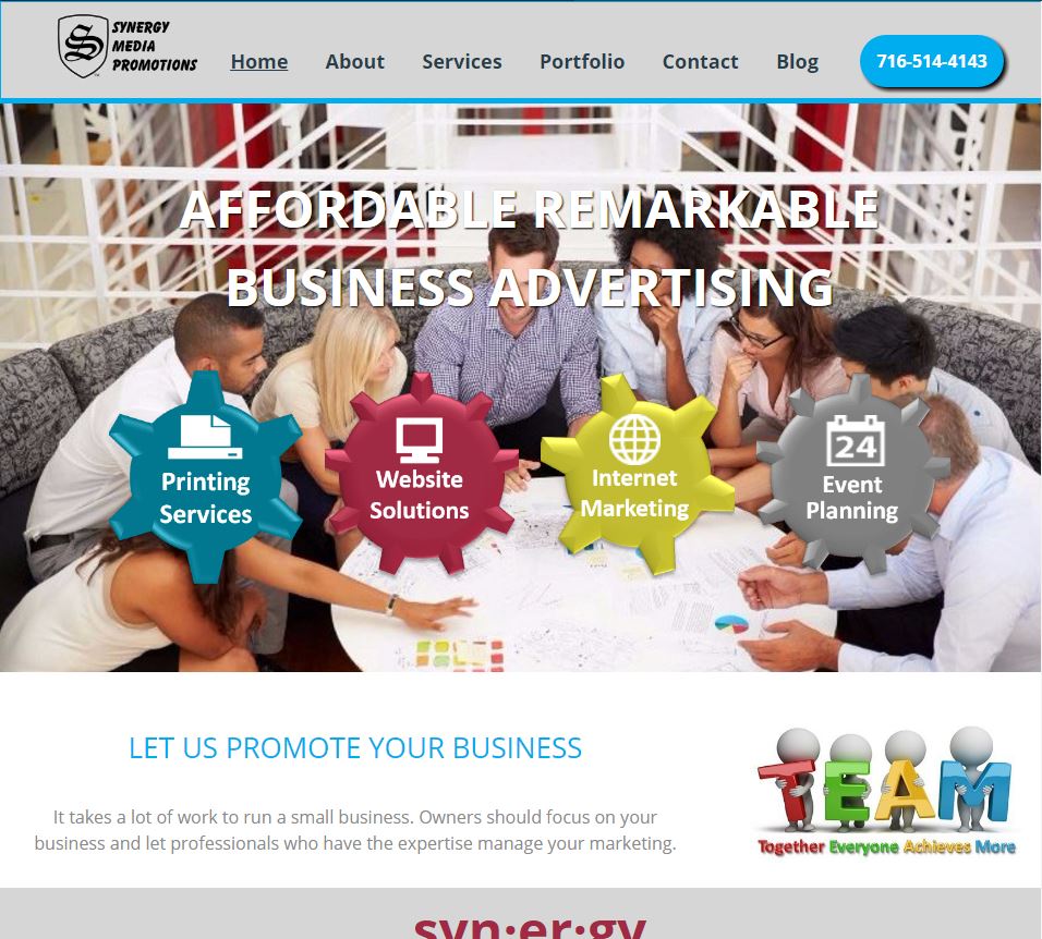 A group of people are sitting around a table talking about business advertising.