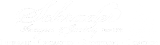 Schrader Aragon & Jacoby Funeral Home Logo White