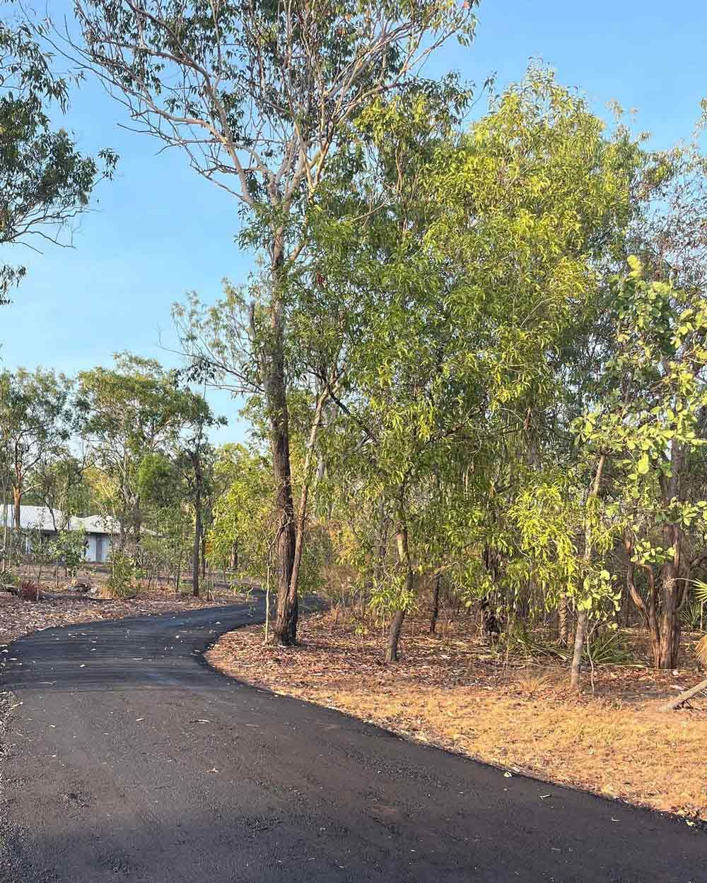 View New Road And Trees — Remote & Rural Driveways in Humpty Doo, NT