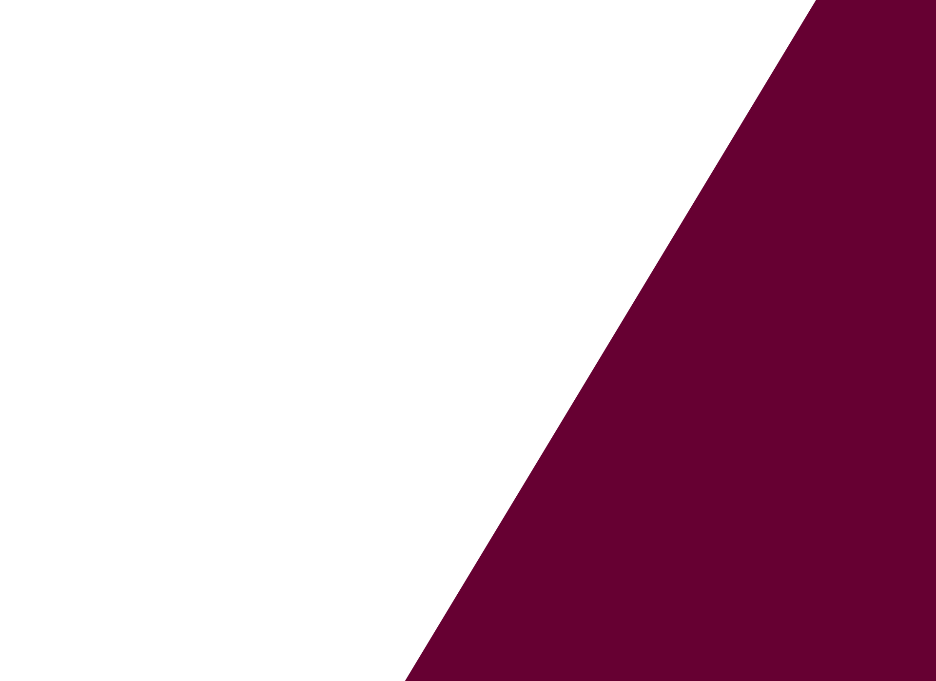 White field with angled maroon stripe.