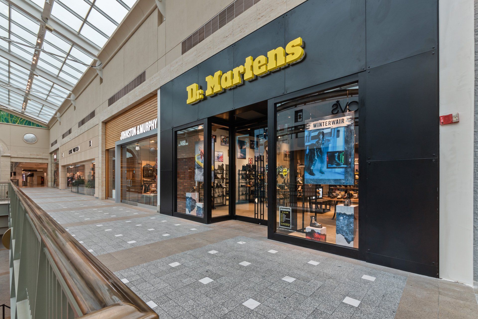 A dr martens store in a shopping mall