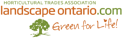 A logo for horticultural trades association landscape ontario.com