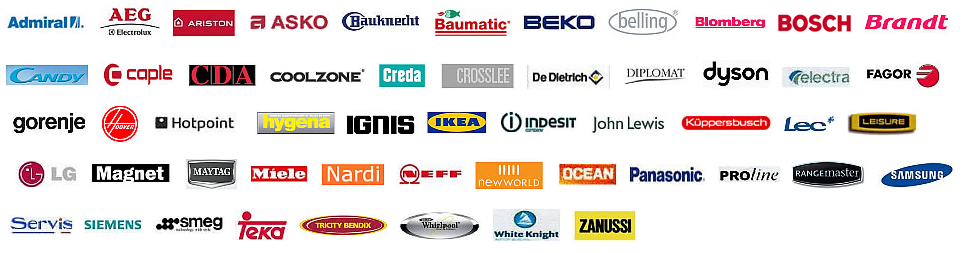 List of appliance brands we repair