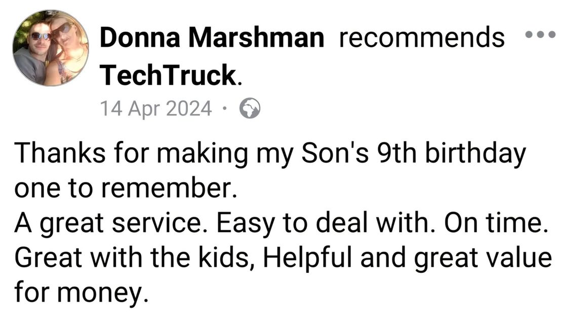 TechTruck Review gaming party
