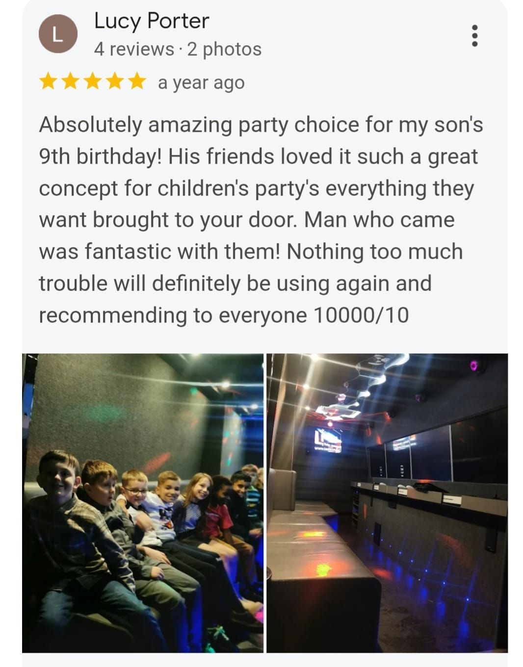 recommended birthday party Stockport