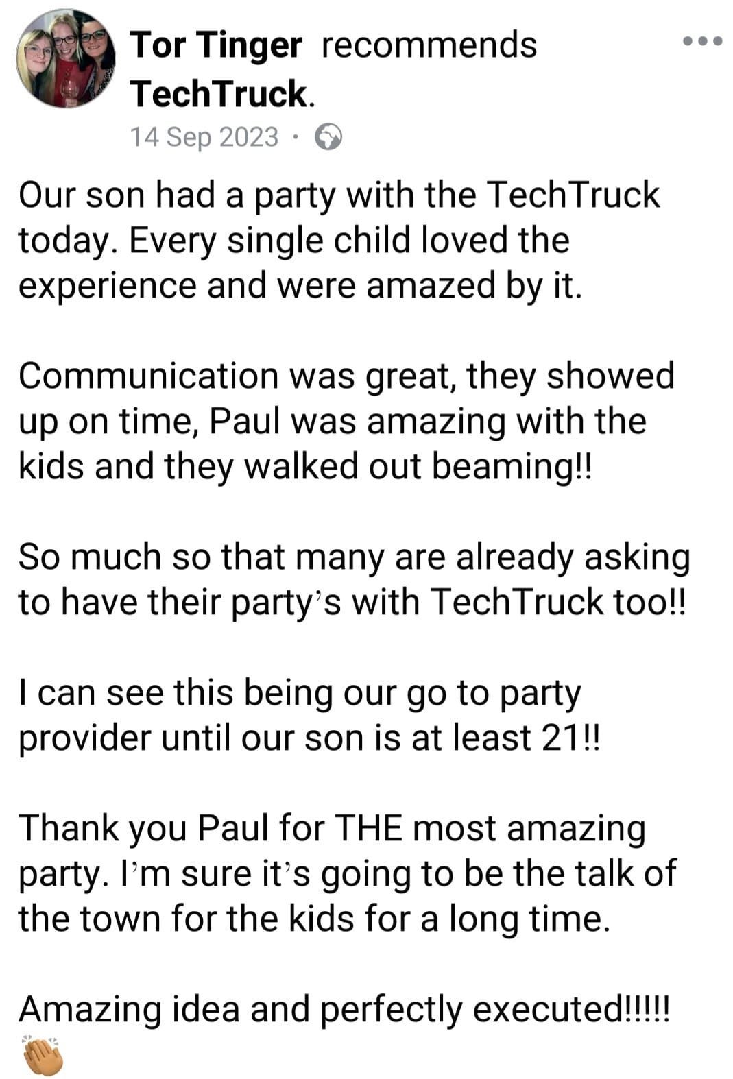 TechTruck review recommended