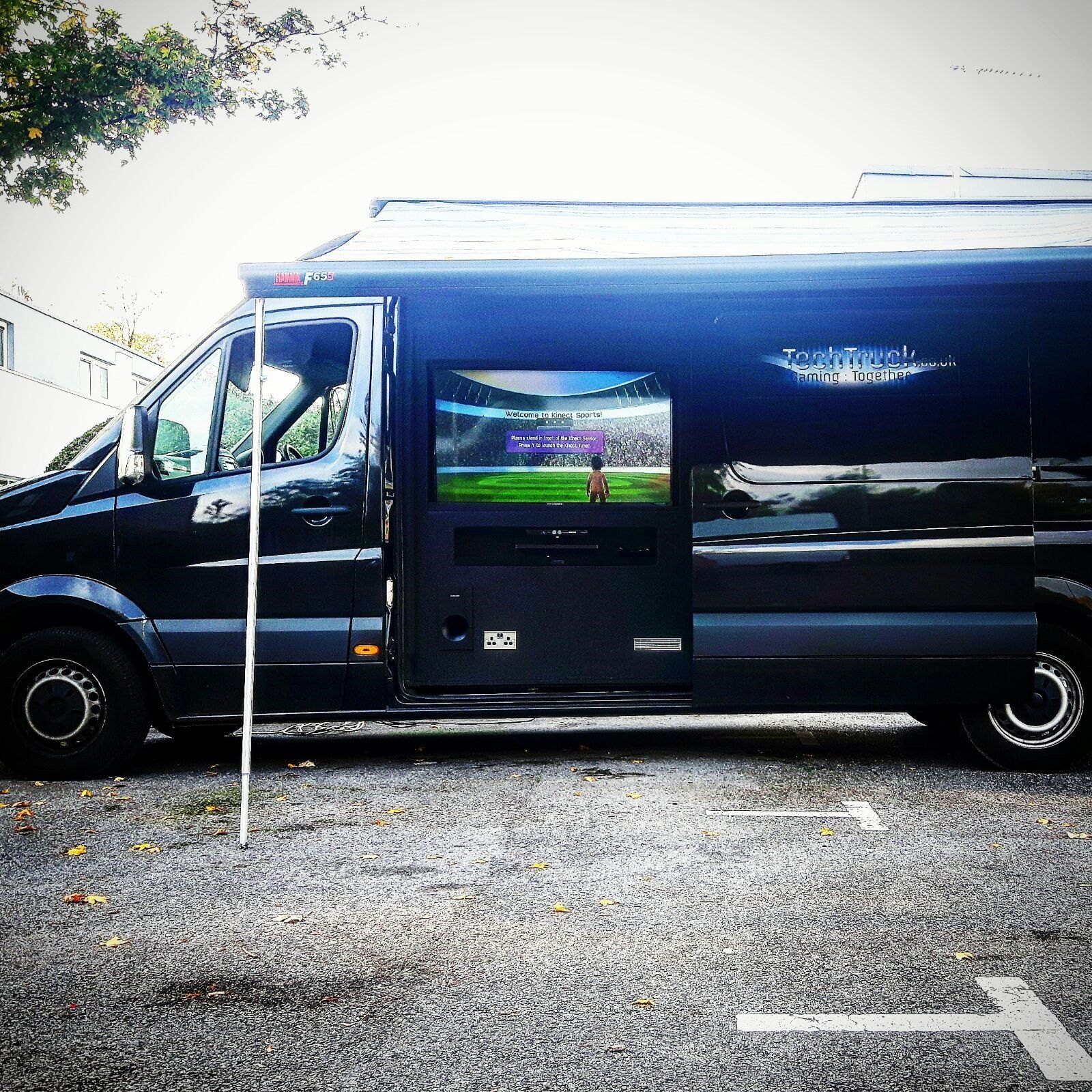 TechTruck outside screen