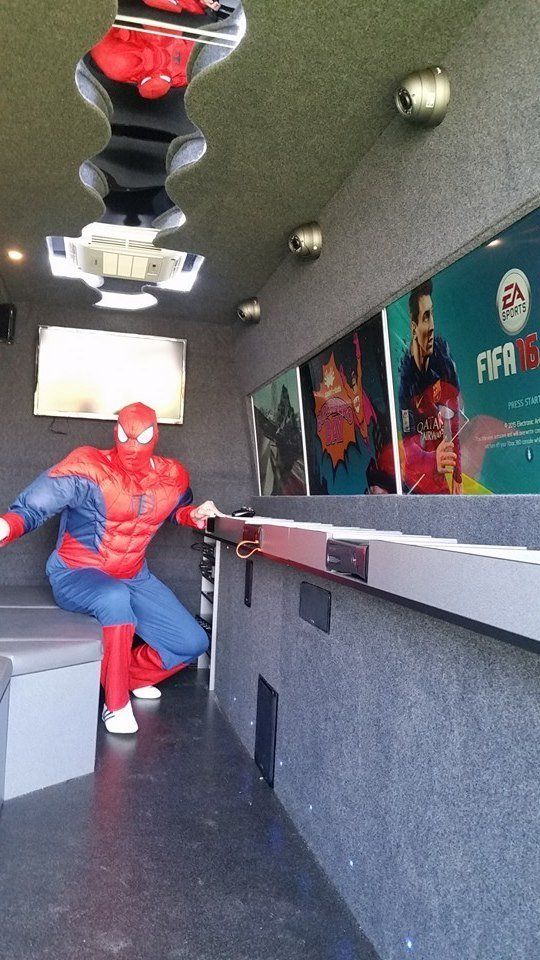 Marvel spiderman TechTruck gaming party
