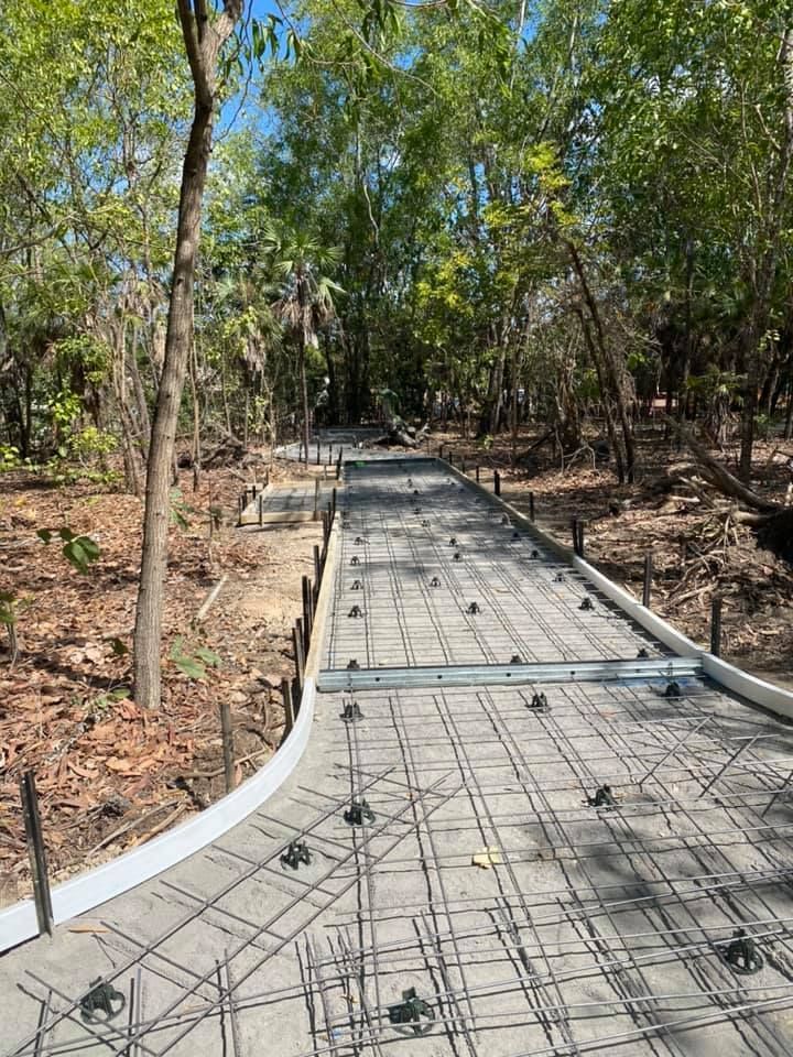 Road Concreting On Process — JLM Contracting Services Pty Ltd in Virginia, NT