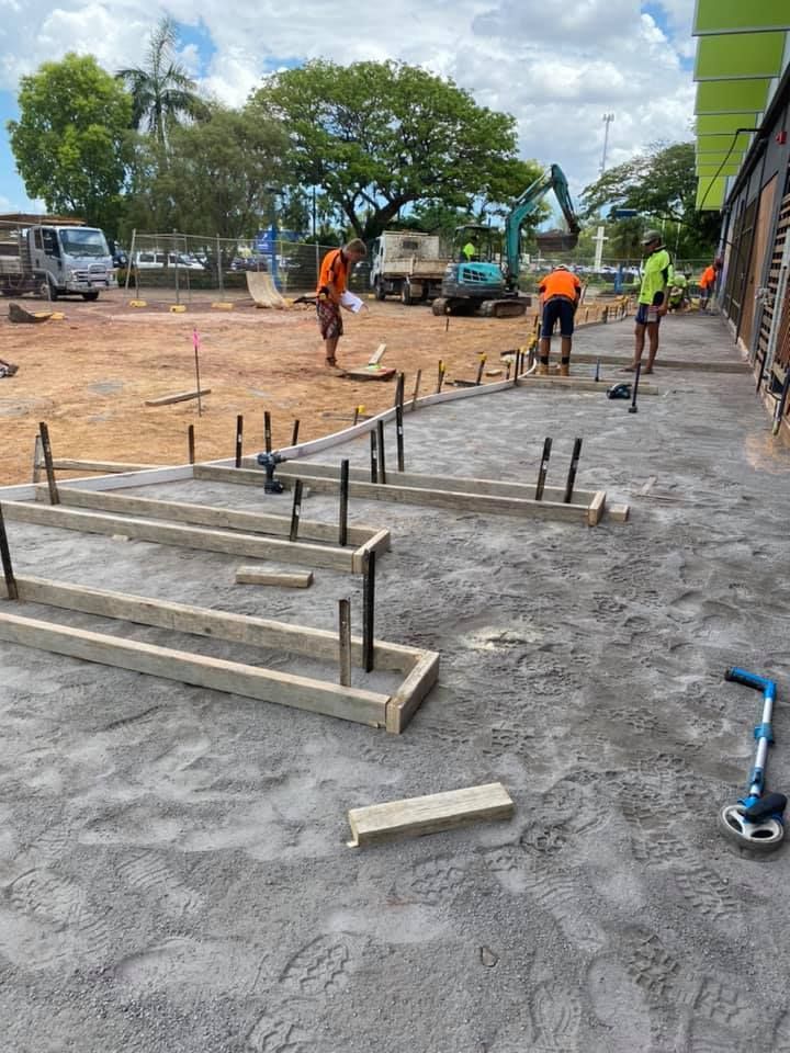 Three Civil Contractors Working On The Site — JLM Contracting Services Pty Ltd in Jabiru, NT