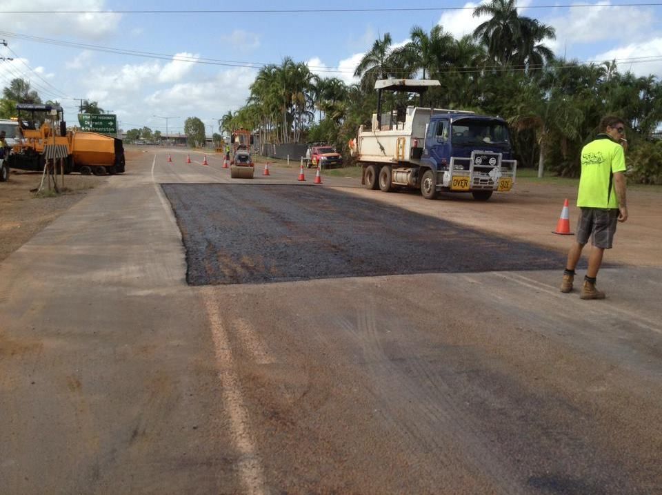 Repairing Road Damage — JLM Contracting Services Pty Ltd in Virginia, NT