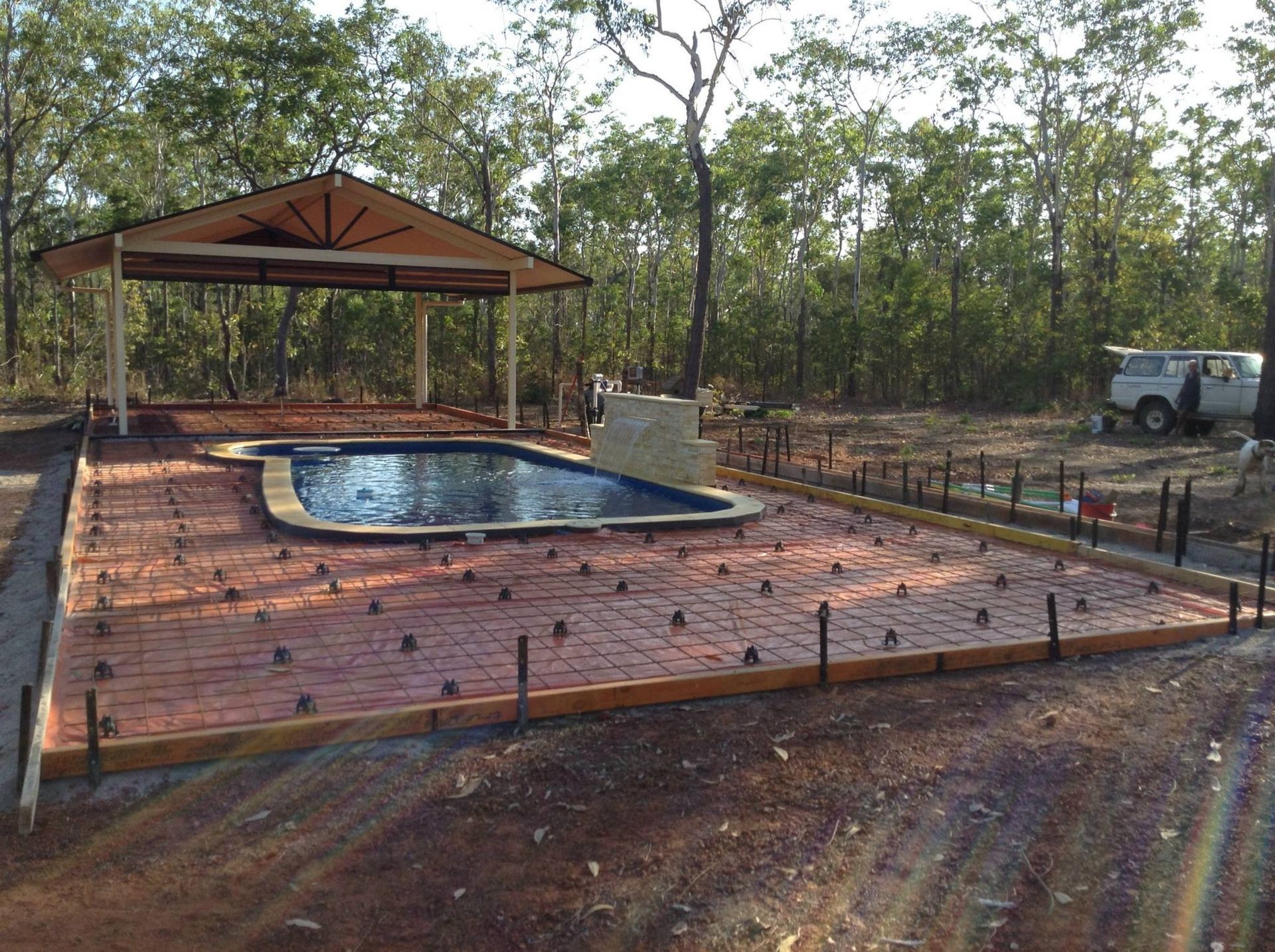 Construction Site Ready for Concreting