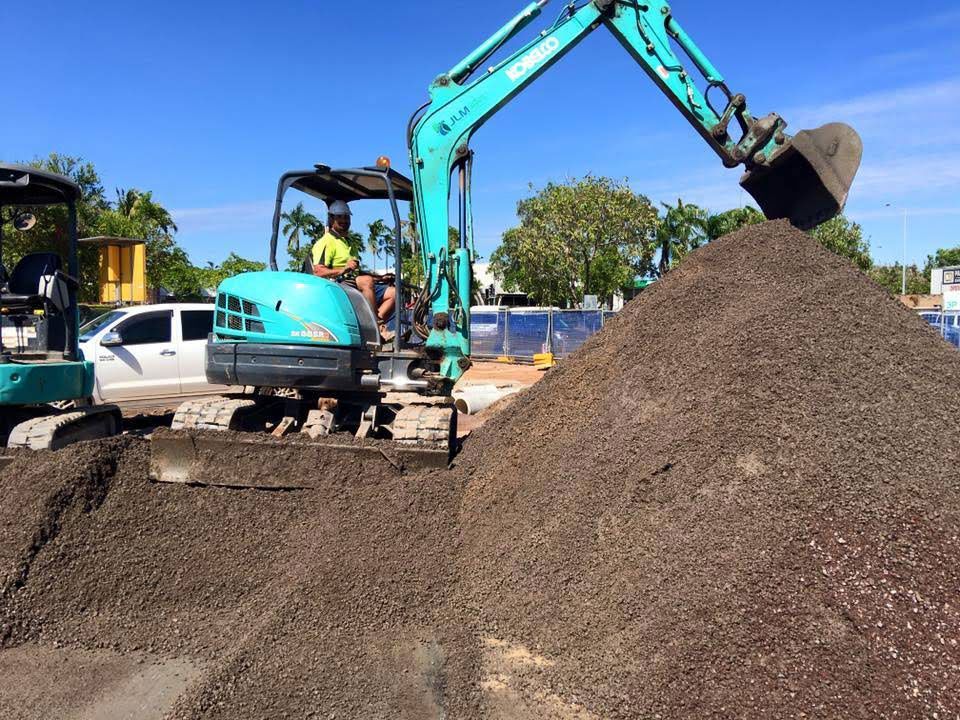 Earthmoving Contractors in A Construction Site