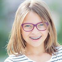 Girl with Braces — Orthodontics in Deerfield Beach, Fl