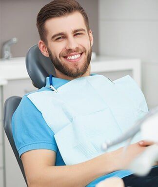 Man Having Dental Check Up — Dental Services in Deerfield Beach, FL