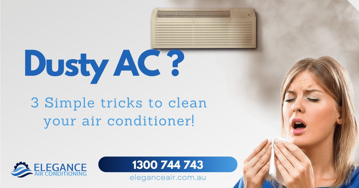 Dusty Air Conditioning Unit — Sefton, NSW — Elegance Air Conditioning