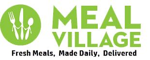 The logo for meal village fresh meals made daily delivered