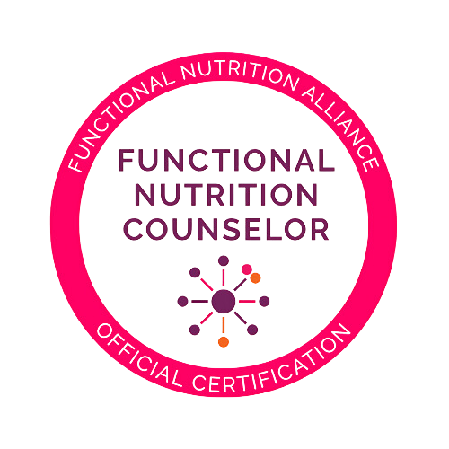The functional nutrition alliance logo is a functional nutrition counselor official certification.