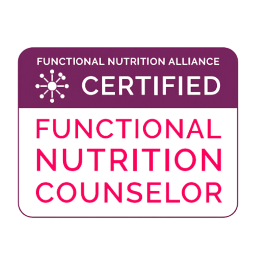 The functional nutrition alliance has certified a functional nutrition counselor.