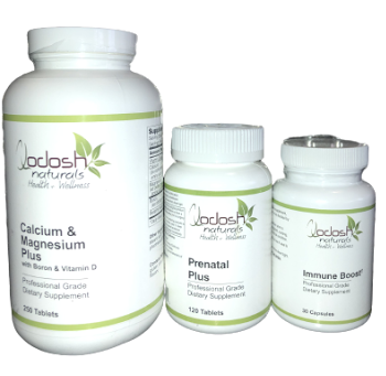 Three bottles of jodash naturals calcium and magnesium plus