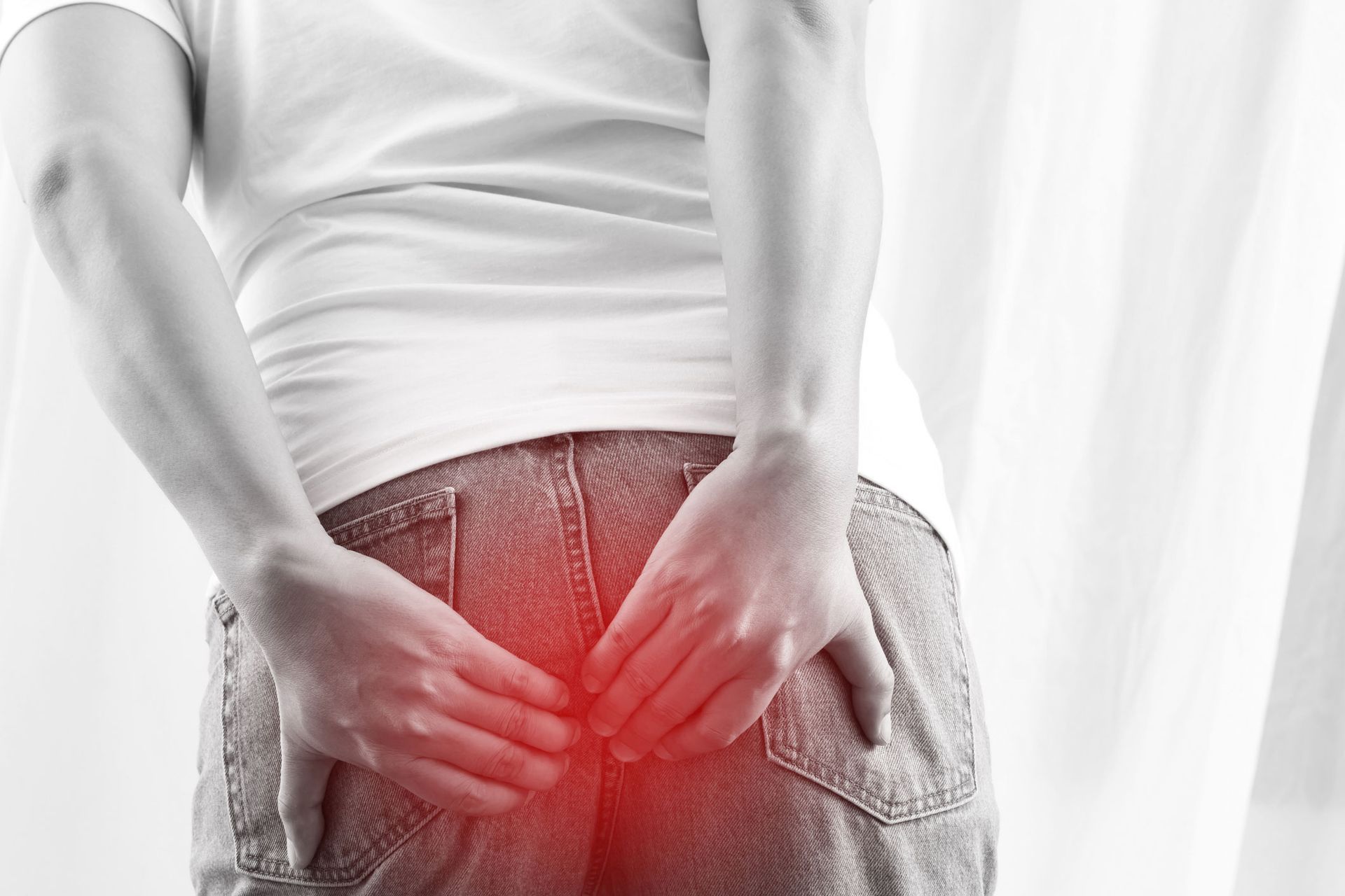 Man Suffering from Severe Hemorrhoids — Normal, IL — Gastrointestinal Institute