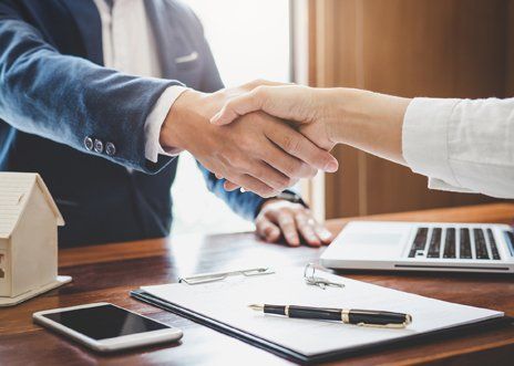 Agent Shaking Hands With His Client — Philadelphia, PA — Summit Insurance