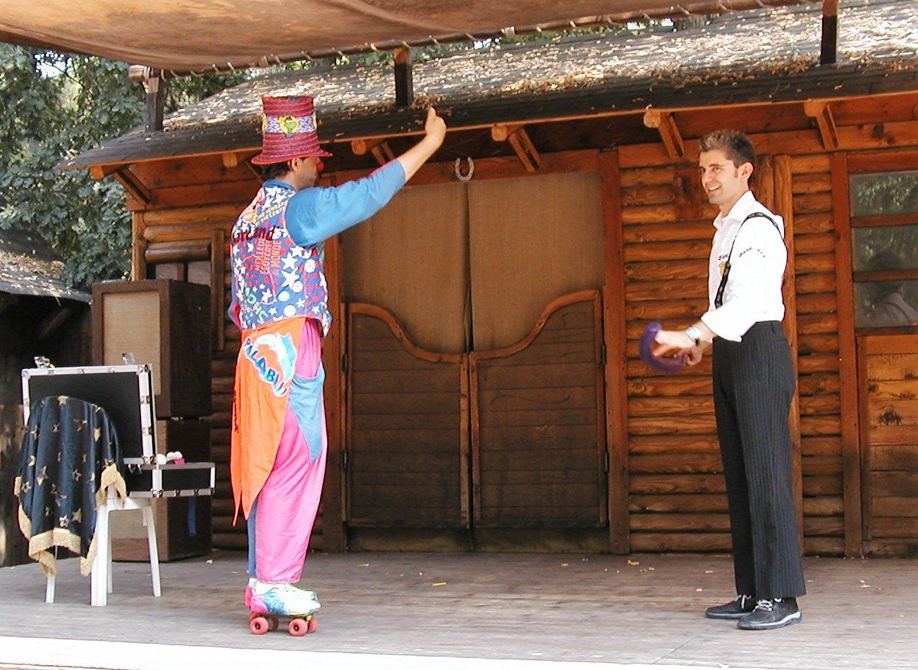 Mago Gian e il Clown nello show