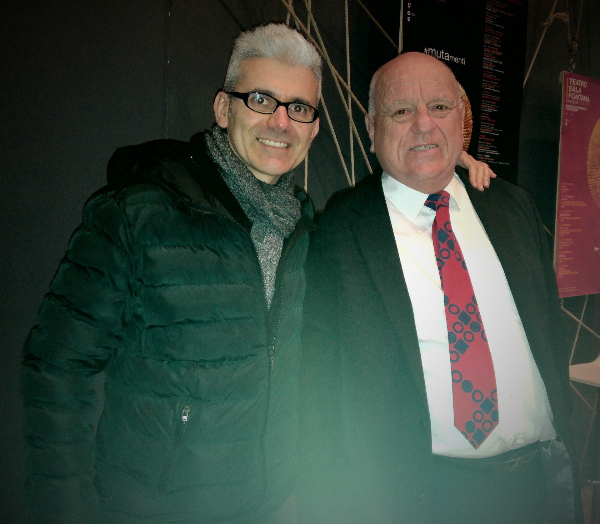 Mago Gian con Leo bassi leggendario clown