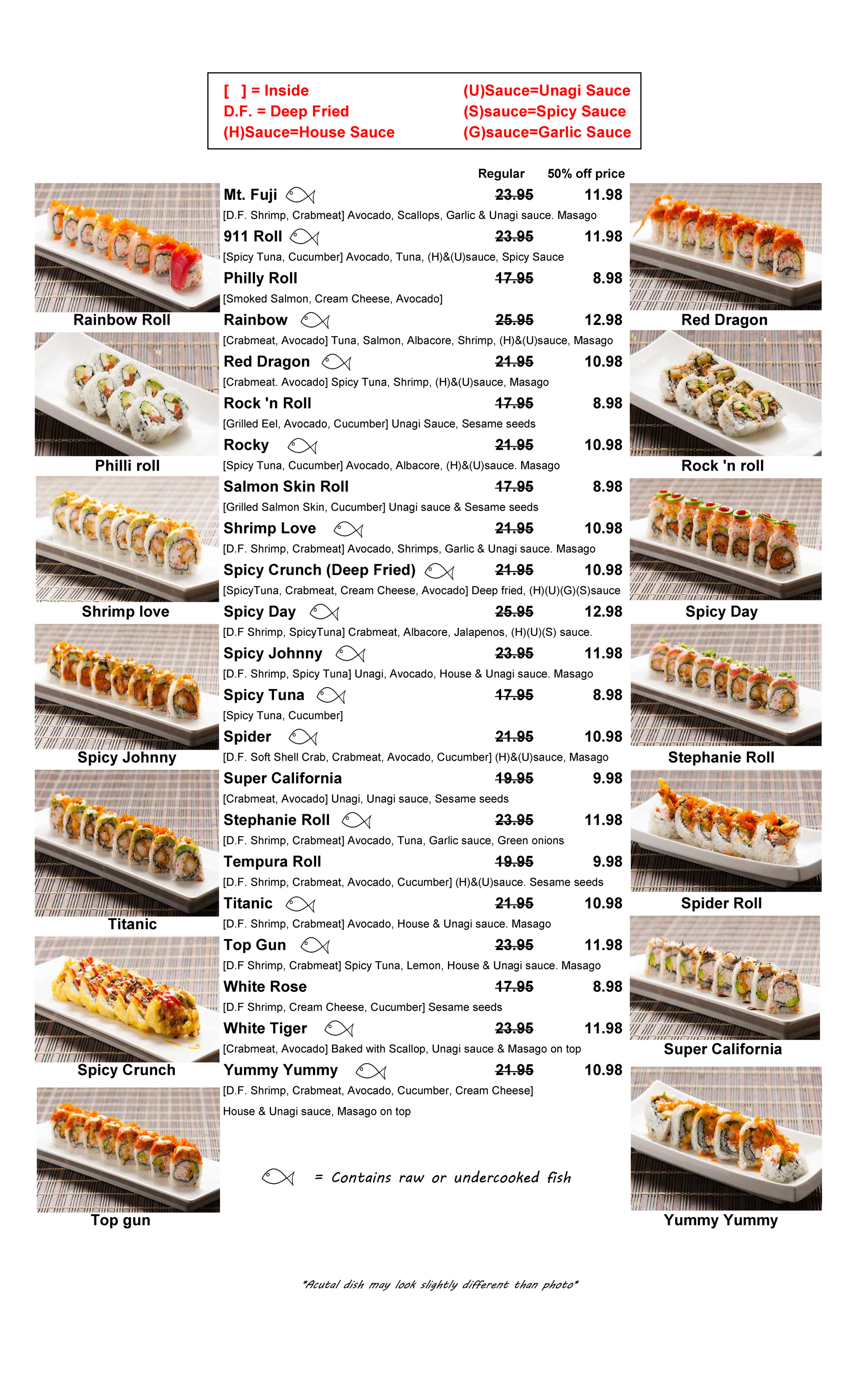 House Sushi Rolls