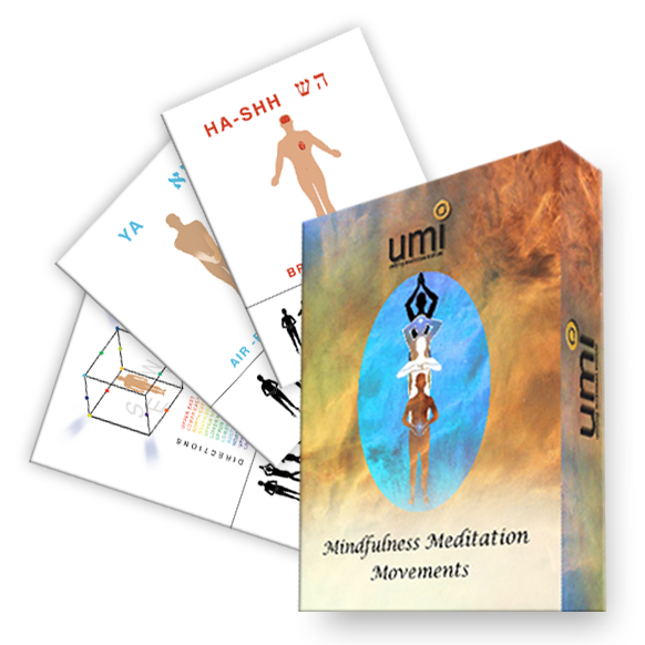 Large deck of cards showing each of the 18 mindfulness movements