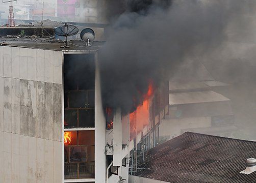 Flames and Smoke Rise From the Building — Bartlett, TN — EnviroUSA