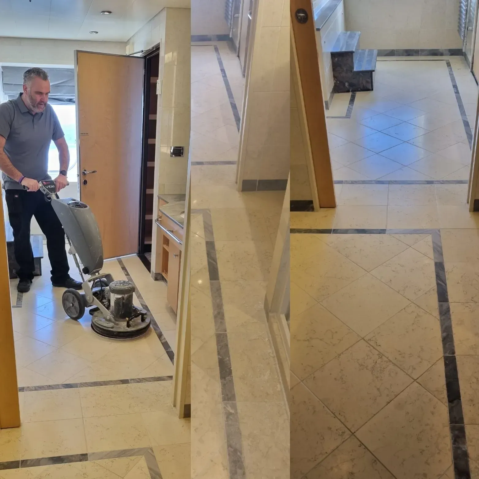 Limestone floor restoration