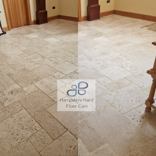 Travertine floor clean and seal Winchester