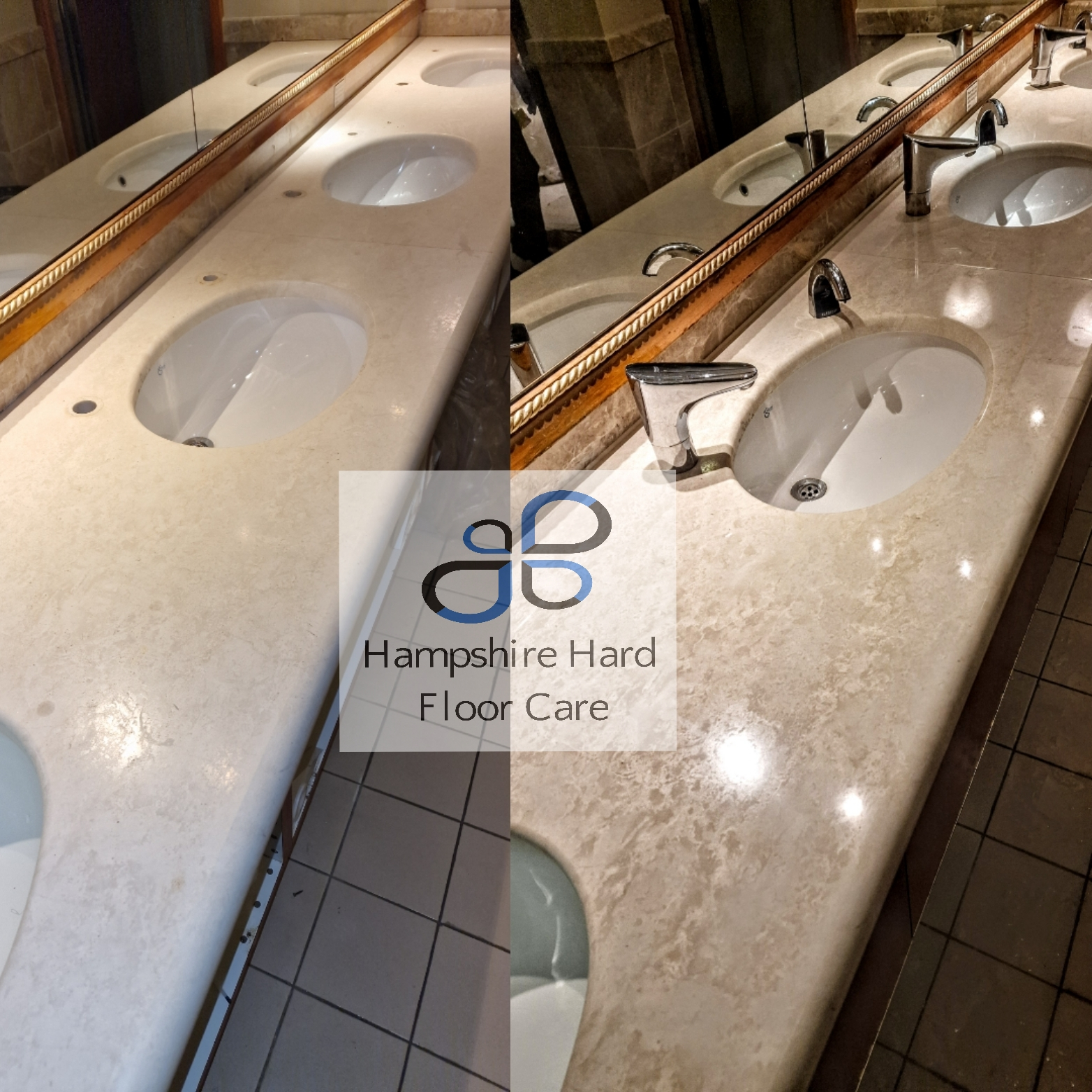 Hotel Marble Vanity Unit Restoration Southampton