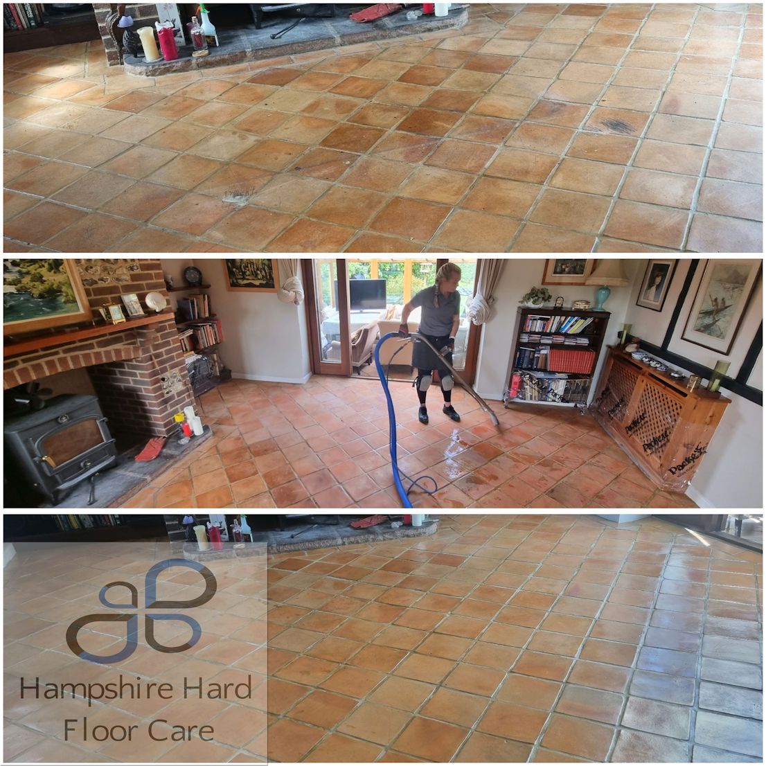 Terracotta tile Cleaning and Sealing Hampshire