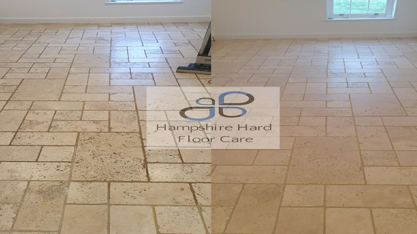 Limestone floor clean and seal The New Forest