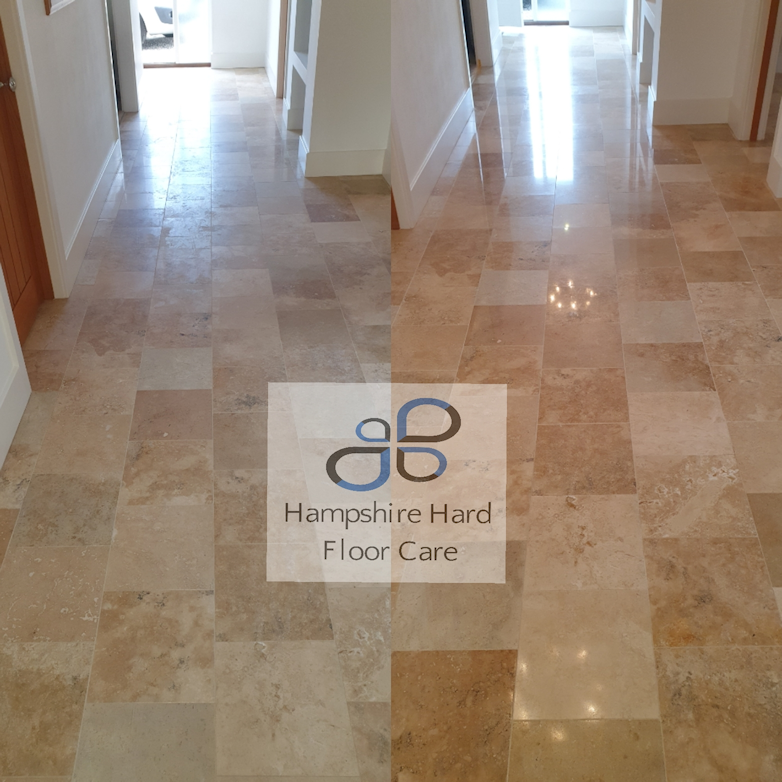Polished Travertine Deep Clean and Seal