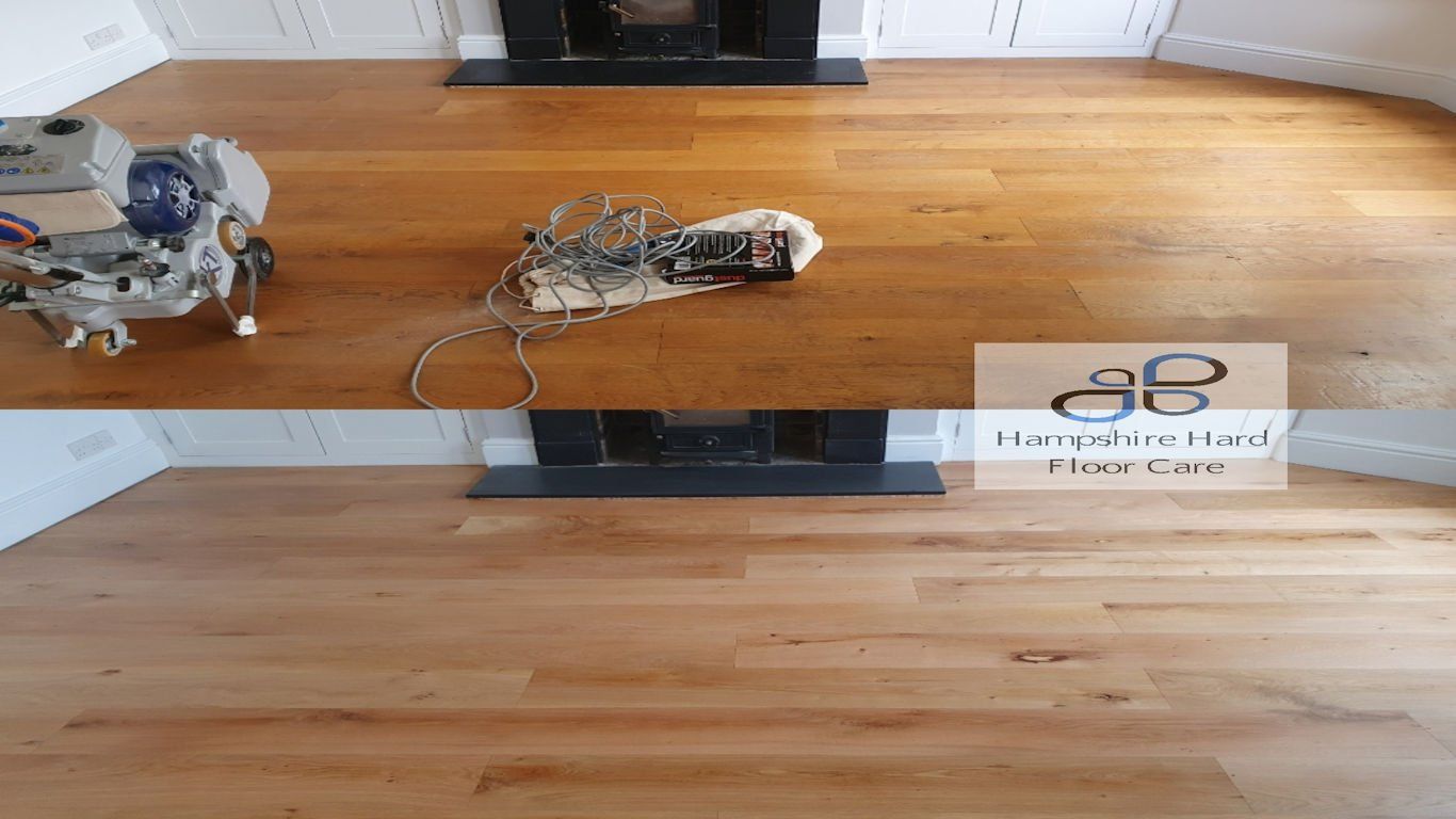 Wood floor sanding and lacquer Hampshire