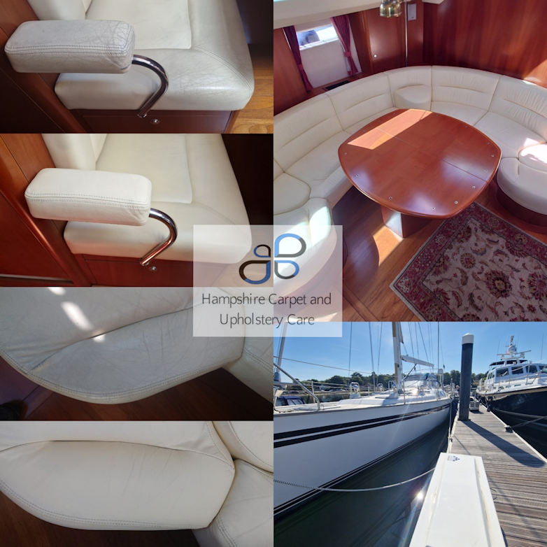 Yacht Leather Restoration Cleaning