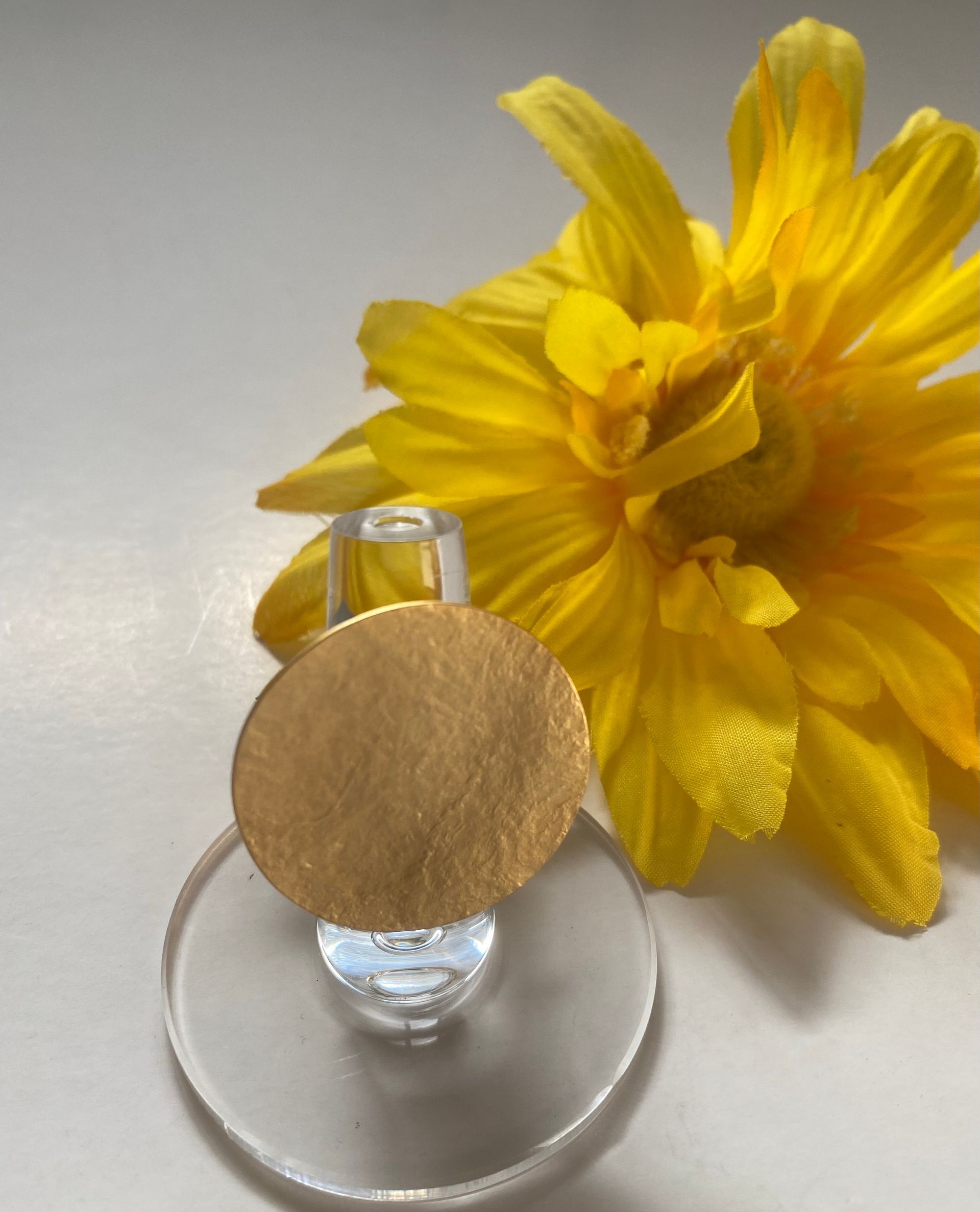 sortija con circulo mediano