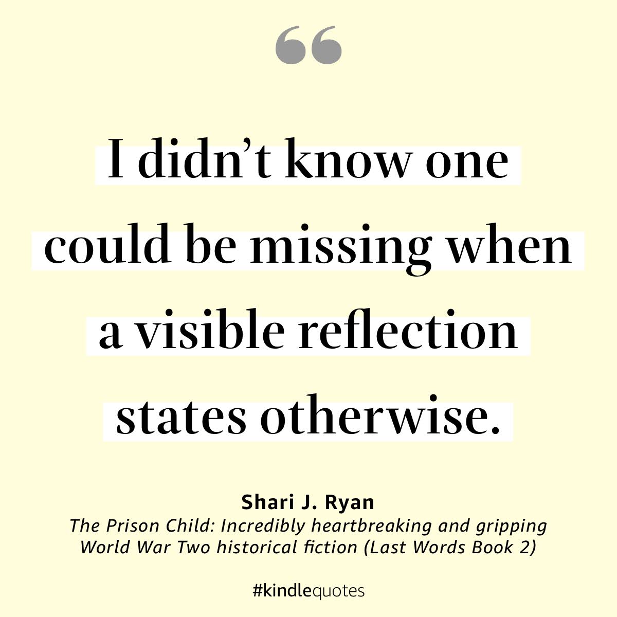 I didn t know one could be missing when a visible reflection states otherwise.