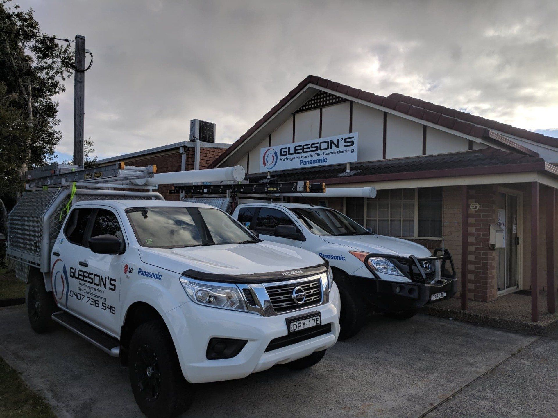 Company Vehicles — Gleeson’s Refrigeration & Air Conditioning in Port Macquarie NSW