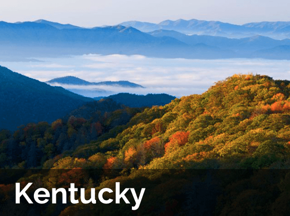Kentucky Mountains With Clouds