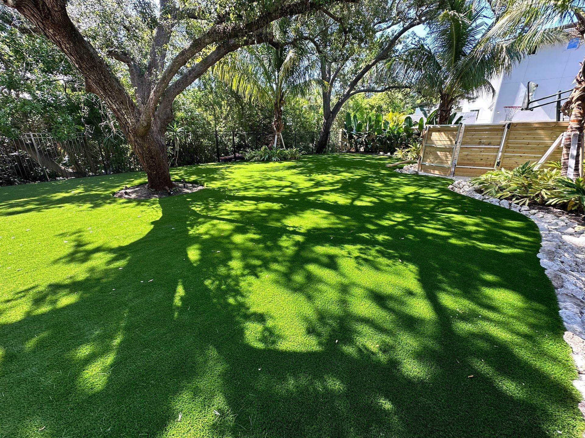Artificial turf installation at a Laurel Park home in historic downtown Sarasota