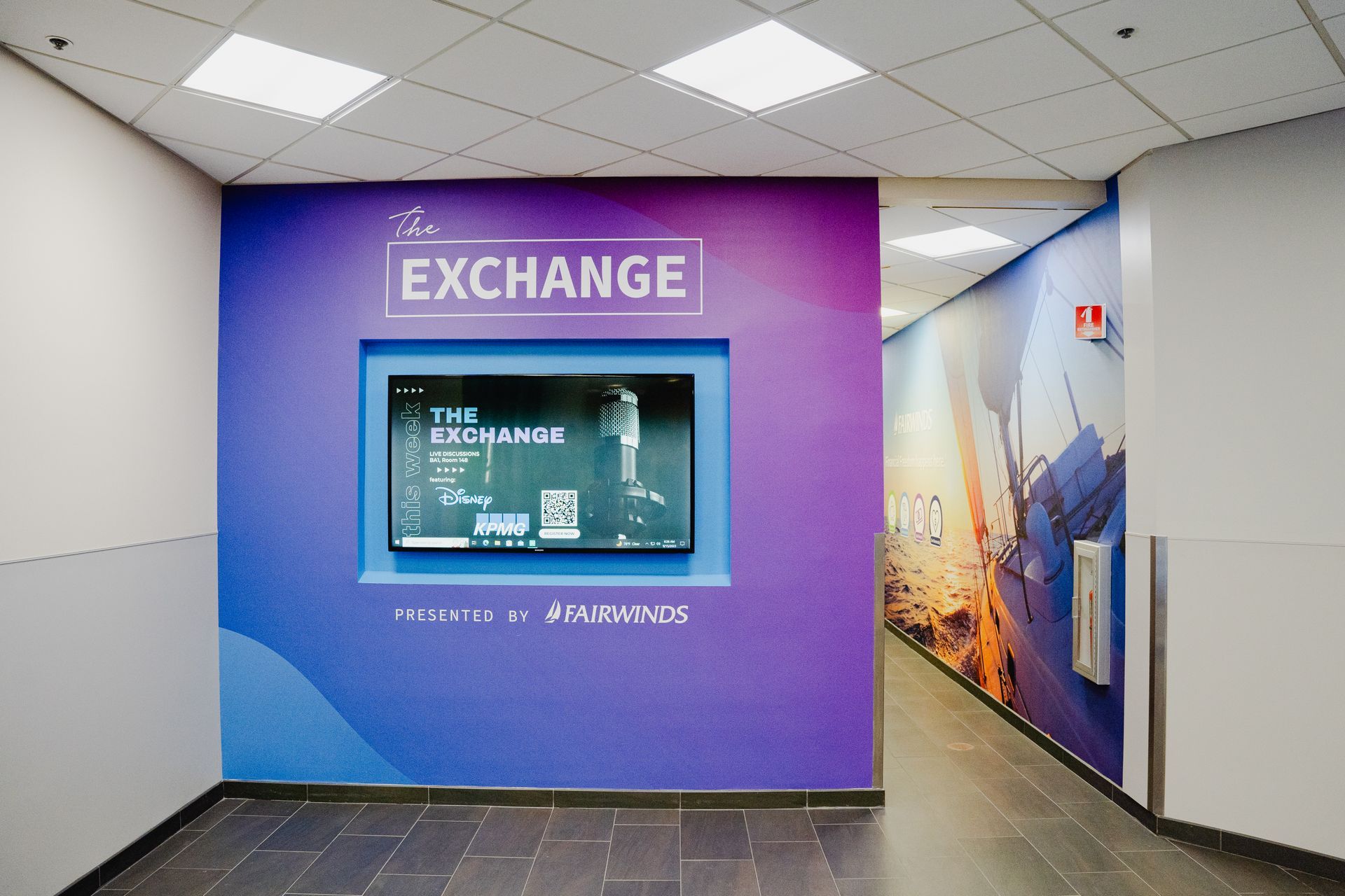 FAIRWINDS UCF Exchange hallway entrance
