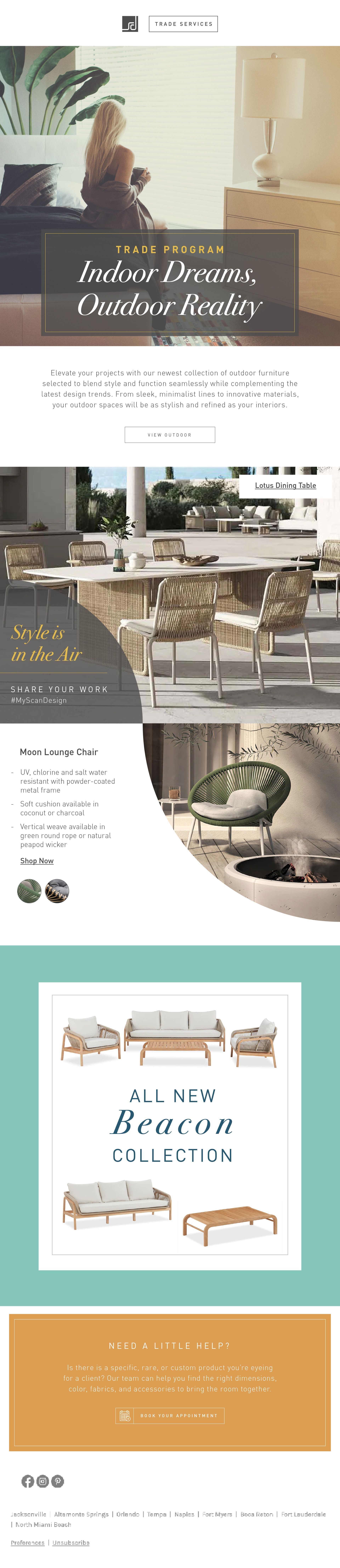New Outdoor collection email