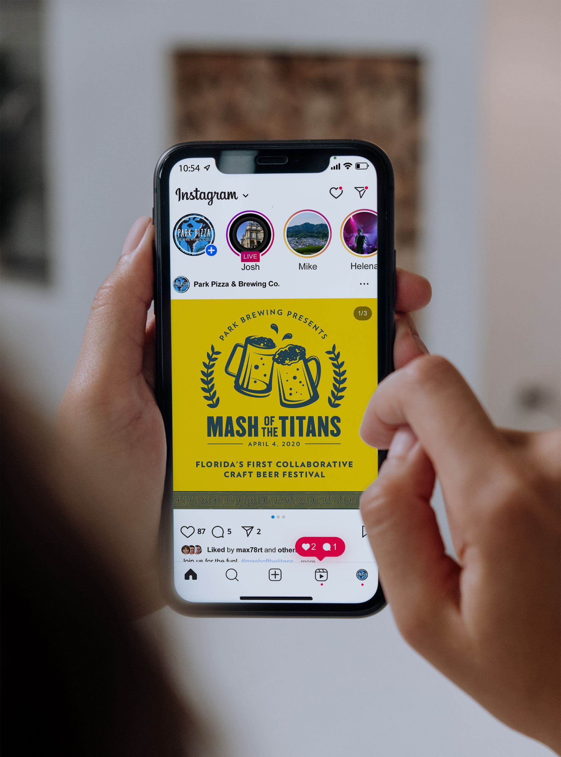 Mash of Titans social post